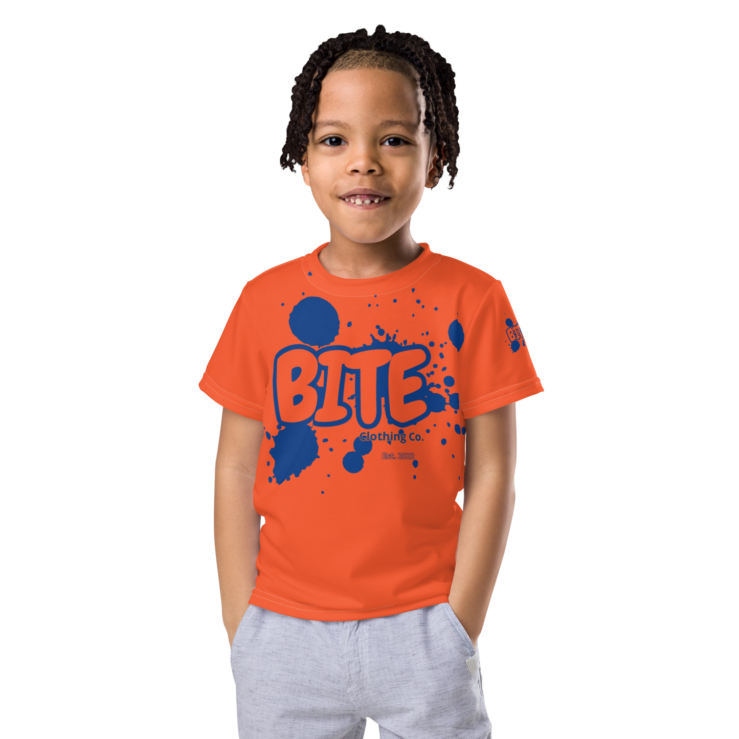 Bite Summer Splash Kids crew neck t-shirt