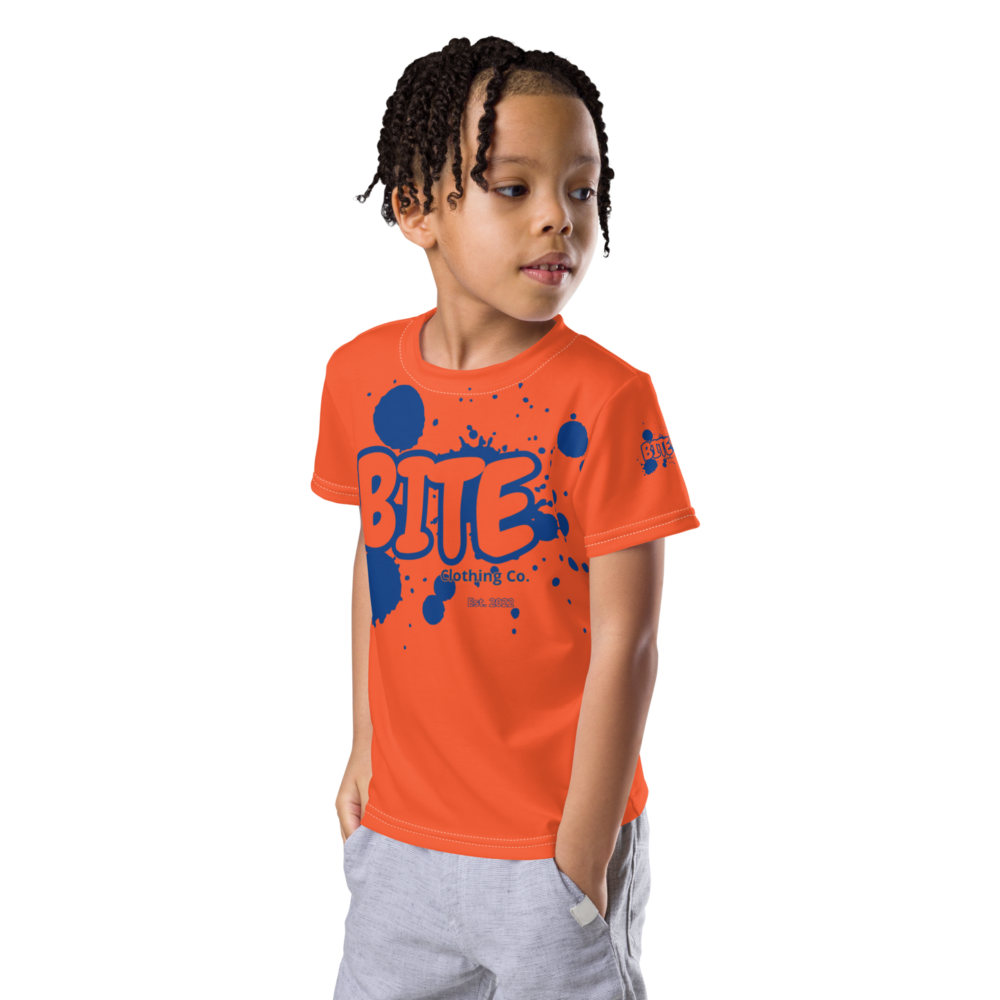 Bite Summer Splash Kids crew neck t-shirt