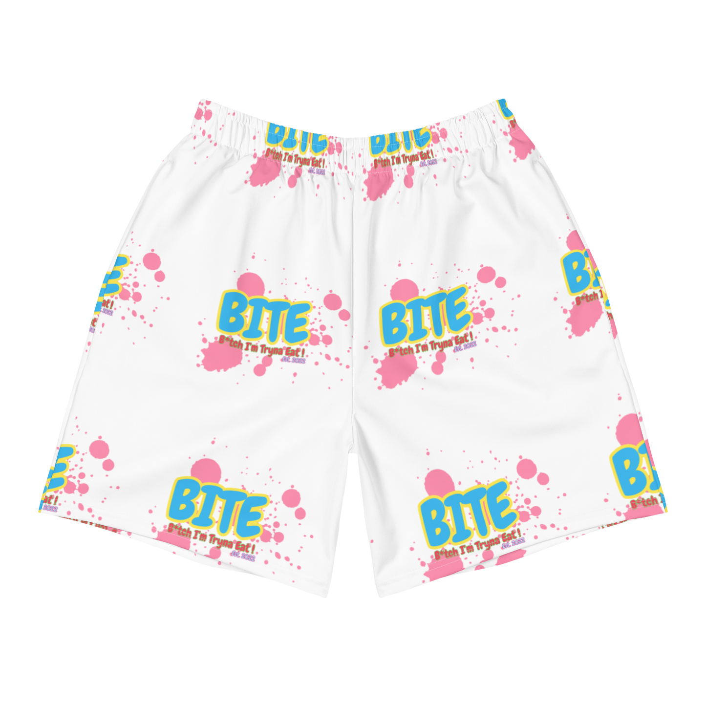 Bite Summer Splash Men's Recycled Athletic Shorts