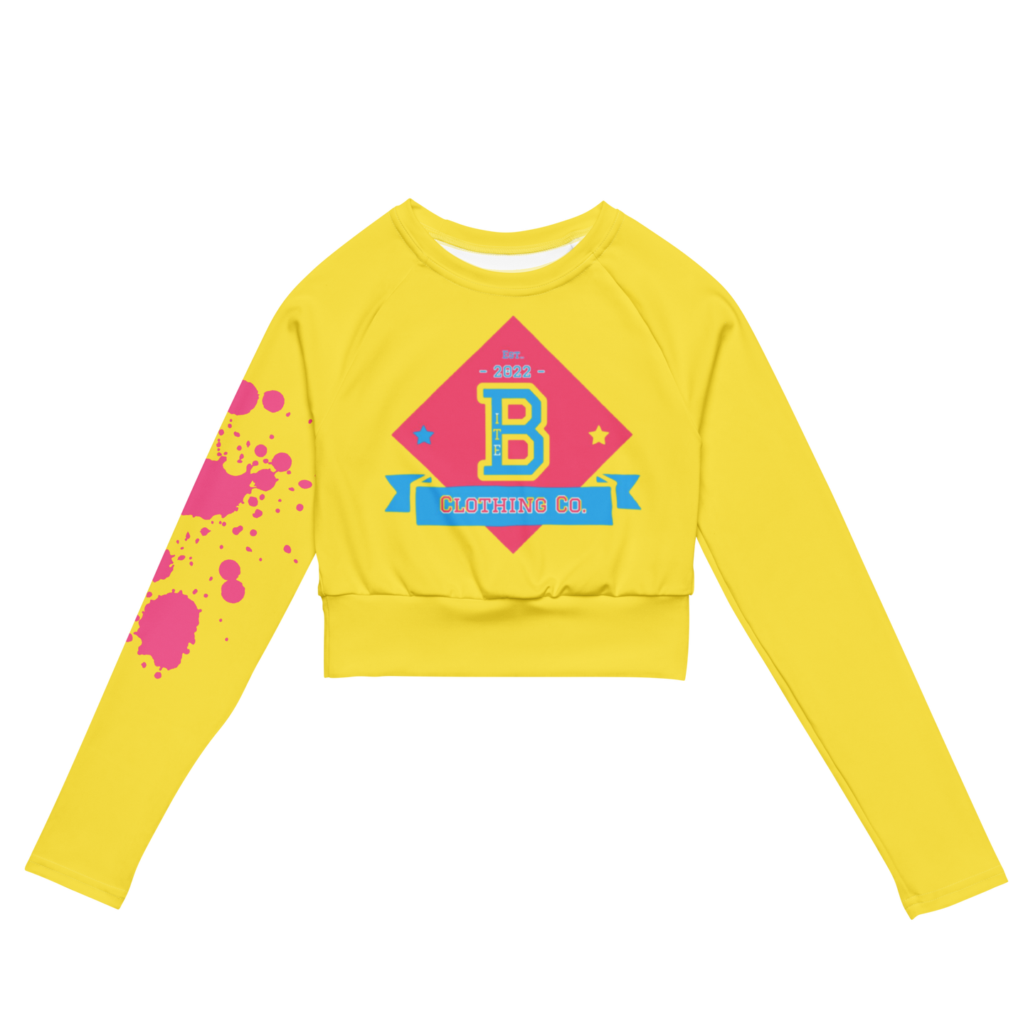 Bite Summer Baseball Women’s Recycled long-sleeve crop top