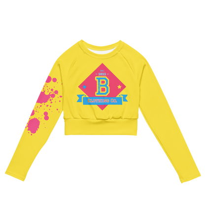 Bite Summer Baseball Women’s Recycled long-sleeve crop top