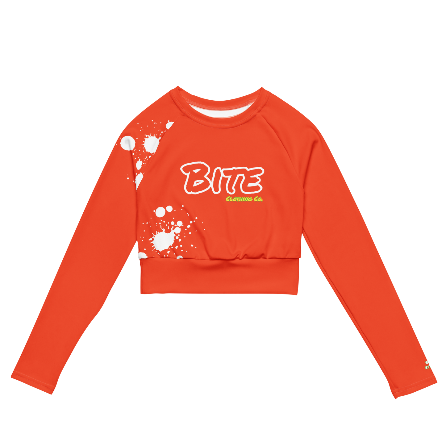 Bite Summer Splash Recycled long-sleeve crop top