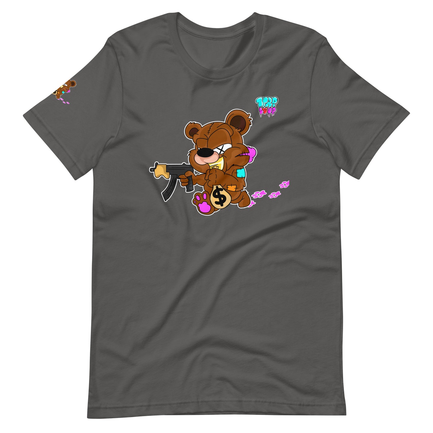 Trap Love Bear Unisex Fitted  t-shirt