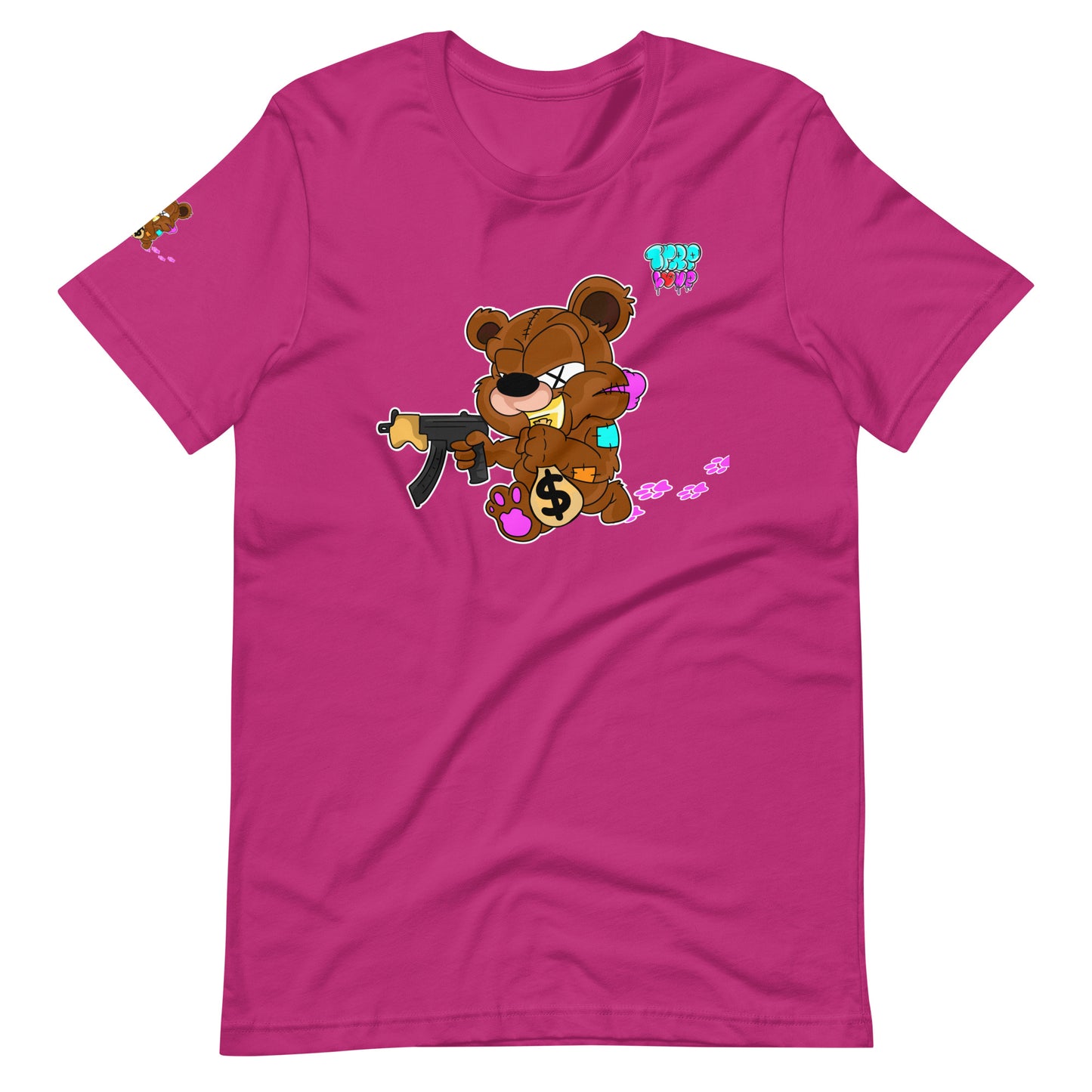 Trap Love Bear Unisex Fitted  t-shirt