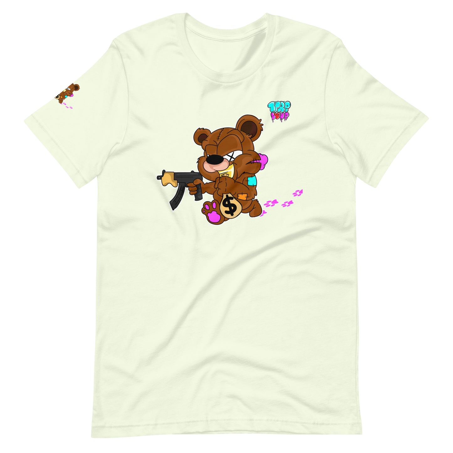 Trap Love Bear Unisex Fitted  t-shirt