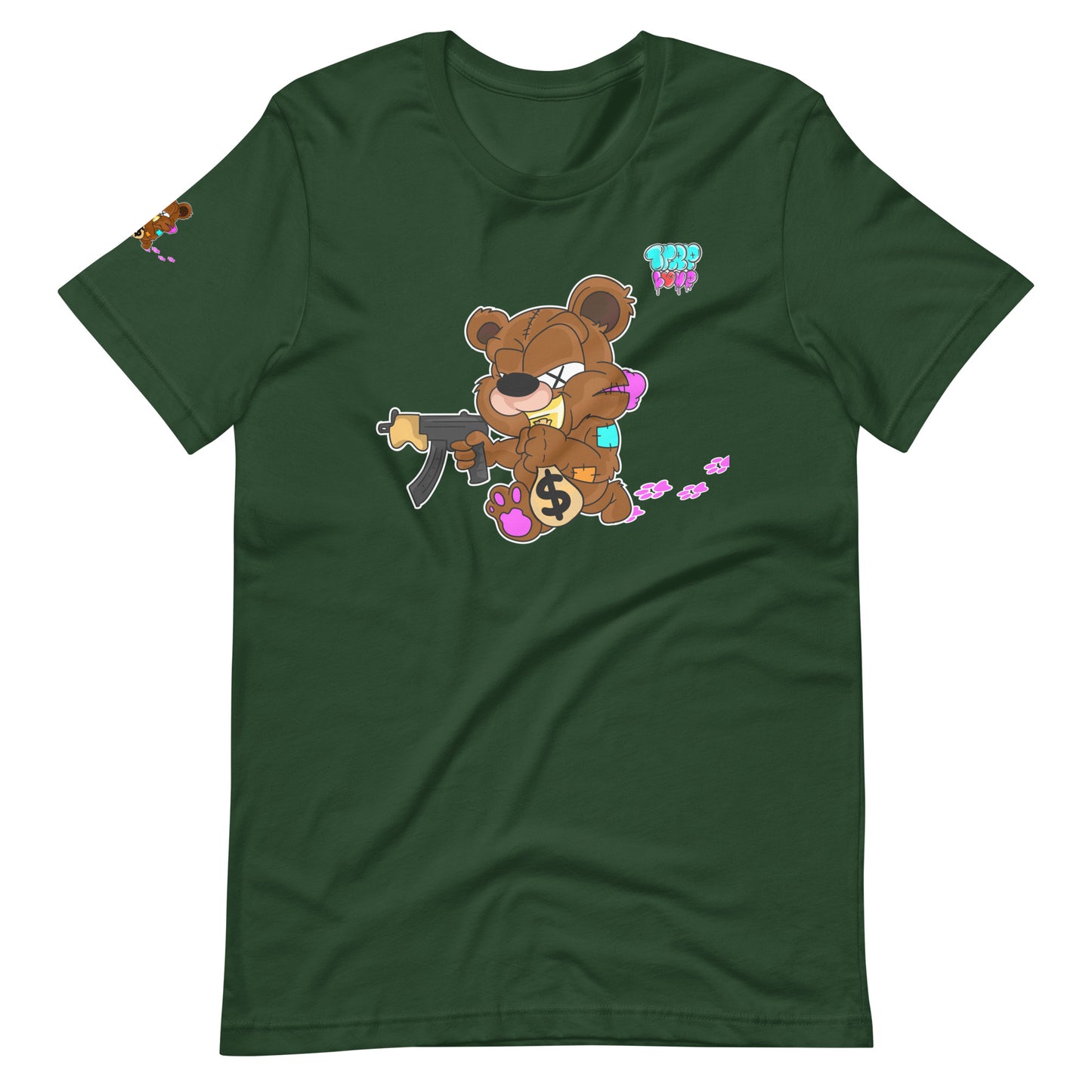 Trap Love Bear Unisex Fitted  t-shirt