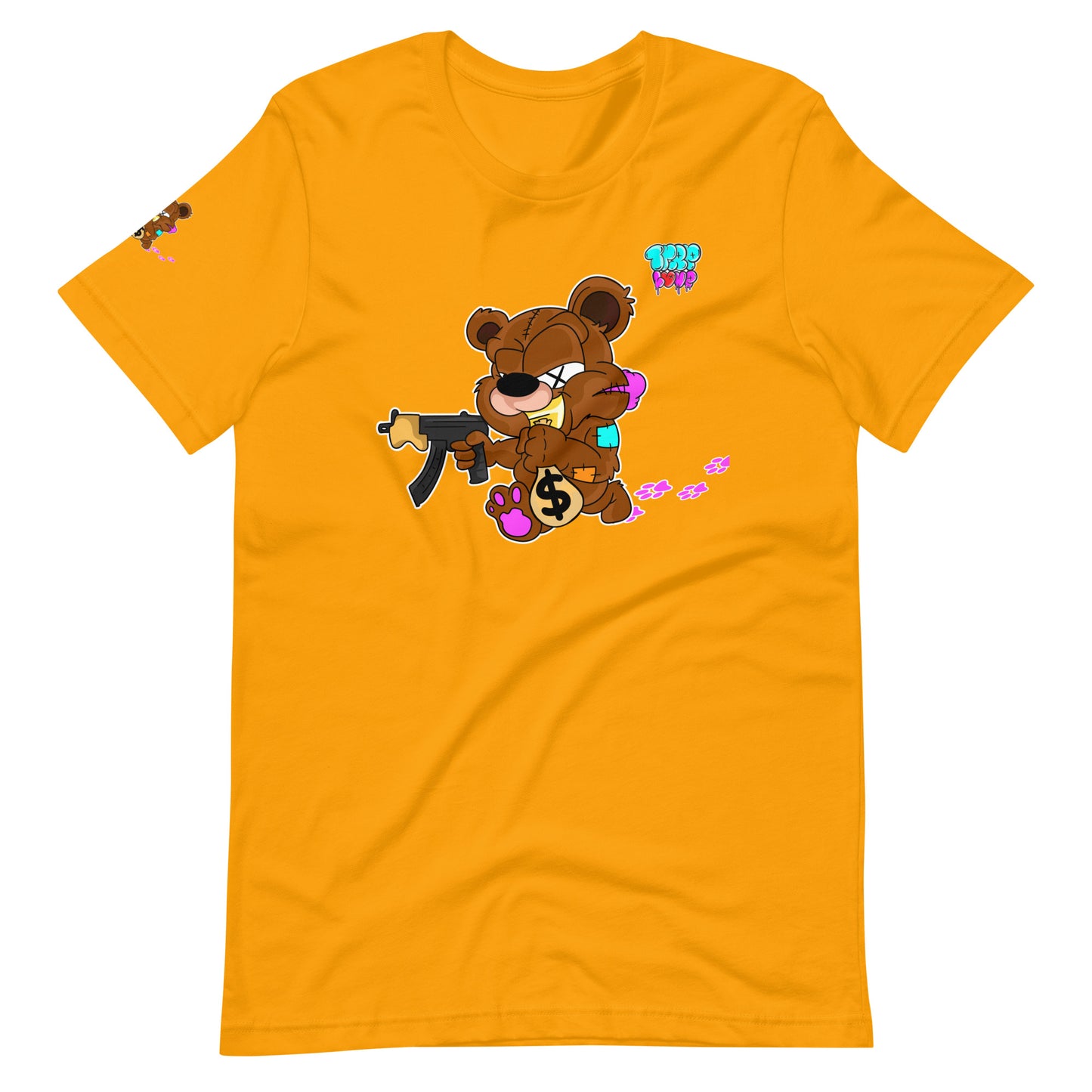 Trap Love Bear Unisex Fitted  t-shirt