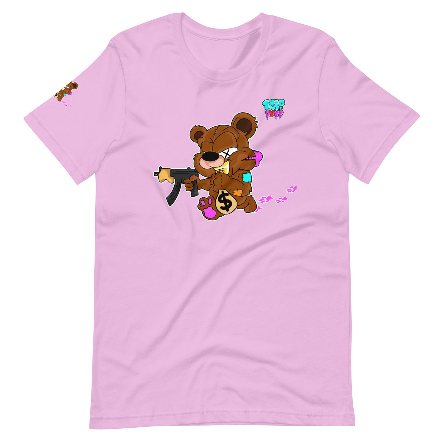 Trap Love Bear Unisex Fitted  t-shirt