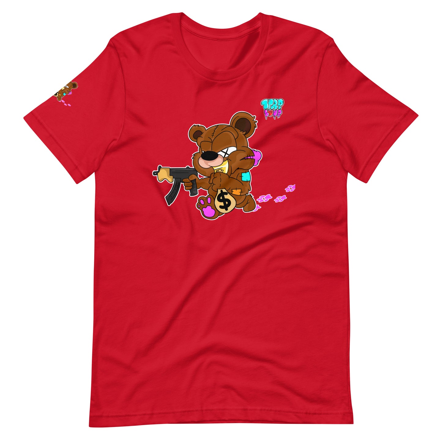 Trap Love Bear Unisex Fitted  t-shirt