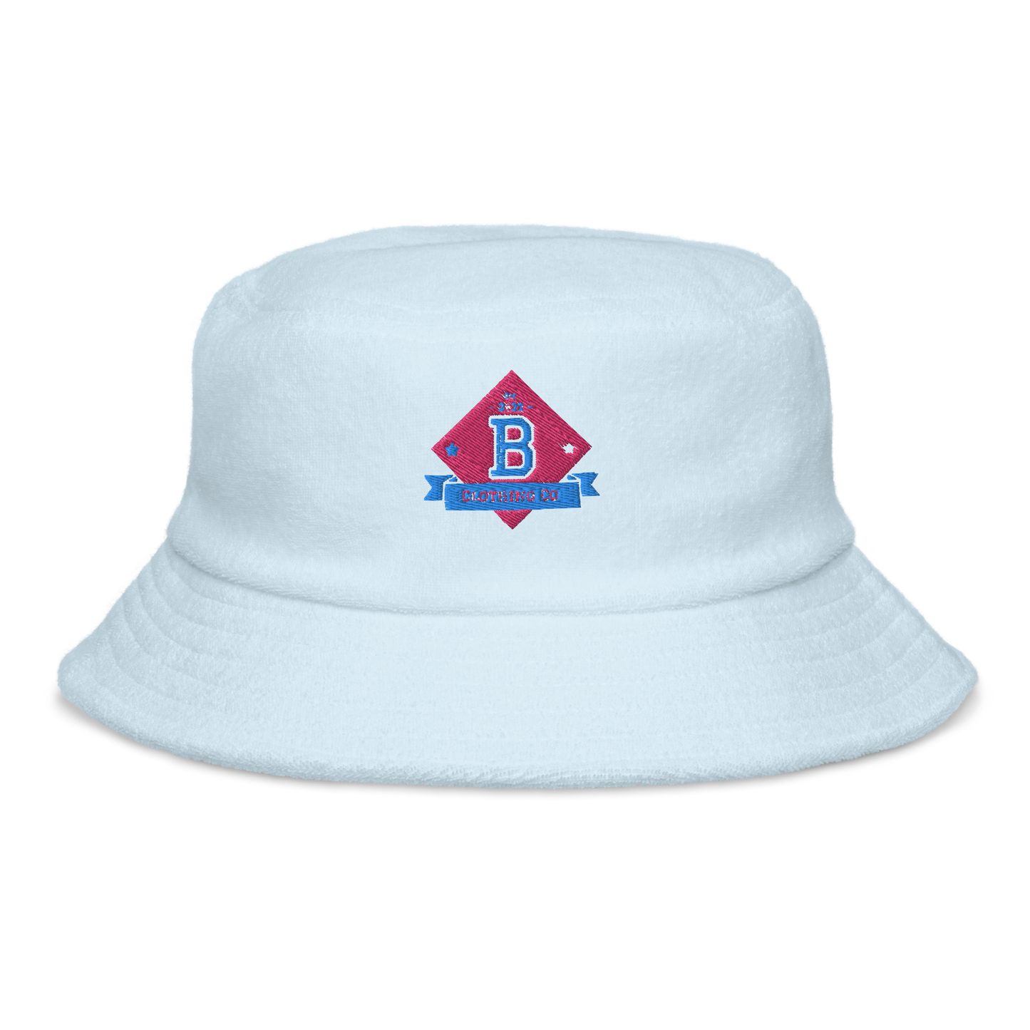 Bite Summer Baseball Logo Unstructured terry cloth bucket hat