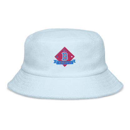 Bite Summer Baseball Logo Unstructured terry cloth bucket hat