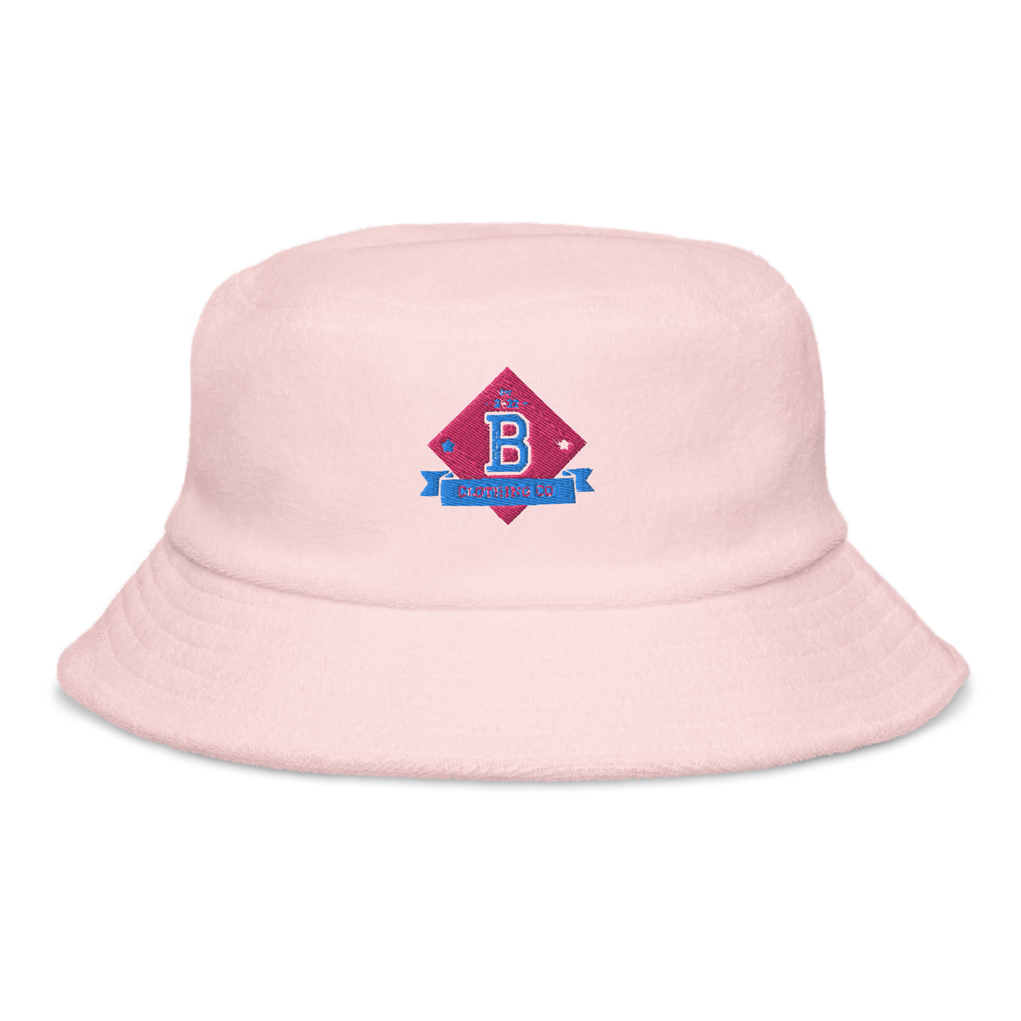 Bite Summer Baseball Logo Unstructured terry cloth bucket hat