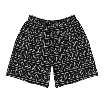 Bite Explicit Logo All Over Men's Athletic Long Shorts