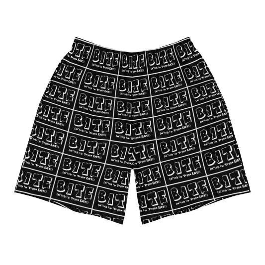 Bite Explicit Logo All Over Men's Athletic Long Shorts