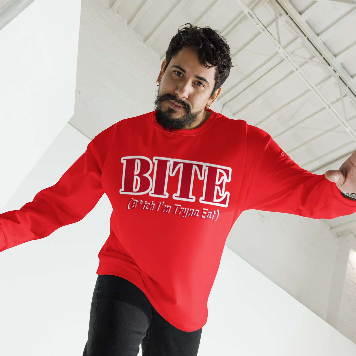 Bite Clothing Co All Over Print Unisex Sweatshirt