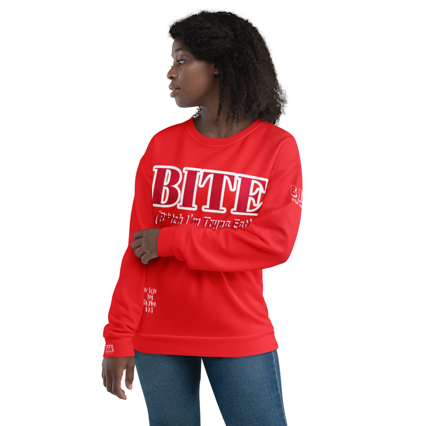 Bite Clothing Co All Over Print Unisex Sweatshirt