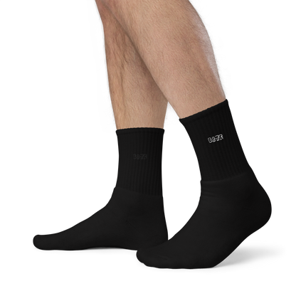 Bite Clothing Co White Plain Jane Logo “Embroidered socks”