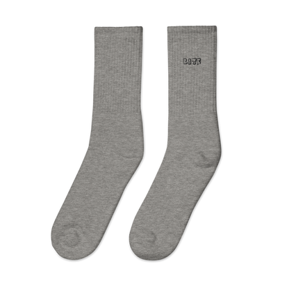 Bite Clothing Co Black Plain Jane “Embroidered socks”