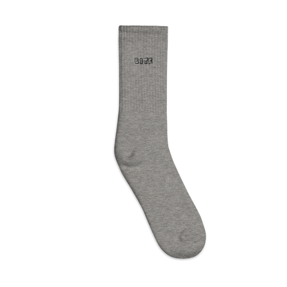 Bite Clothing Co Black Plain Jane “Embroidered socks”