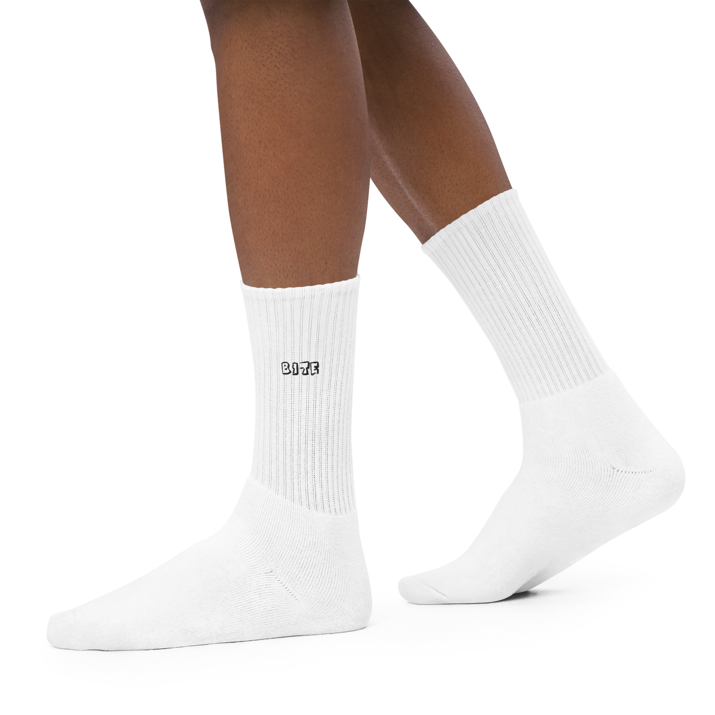 Bite Clothing Co Black Plain Jane “Embroidered socks”