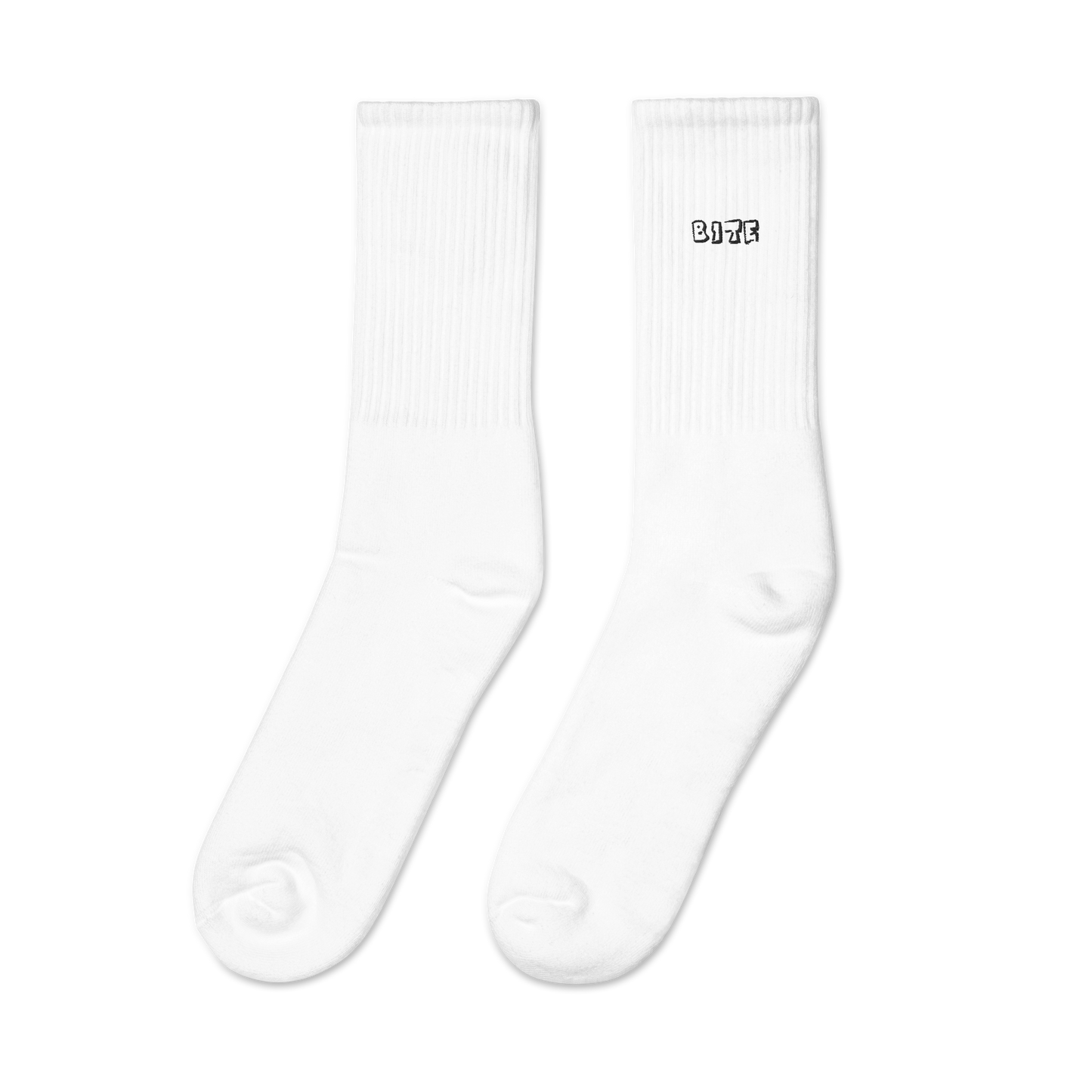 Bite Clothing Co Black Plain Jane “Embroidered socks”