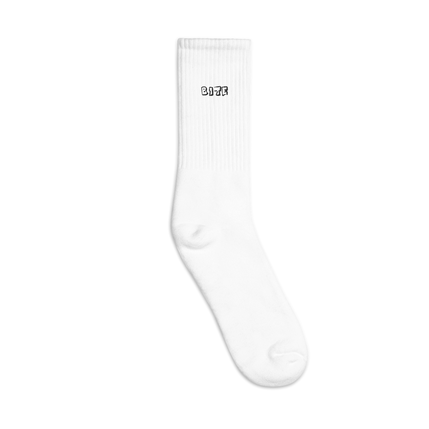 Bite Clothing Co Black Plain Jane “Embroidered socks”