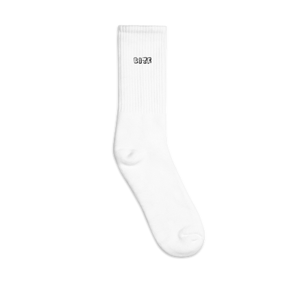 Bite Clothing Co Black Plain Jane “Embroidered socks”