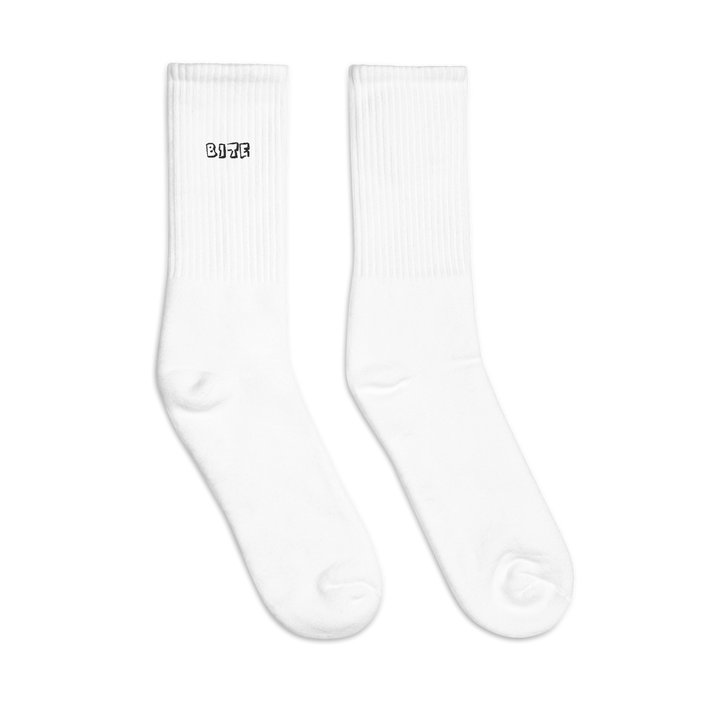 Bite Clothing Co Black Plain Jane “Embroidered socks”