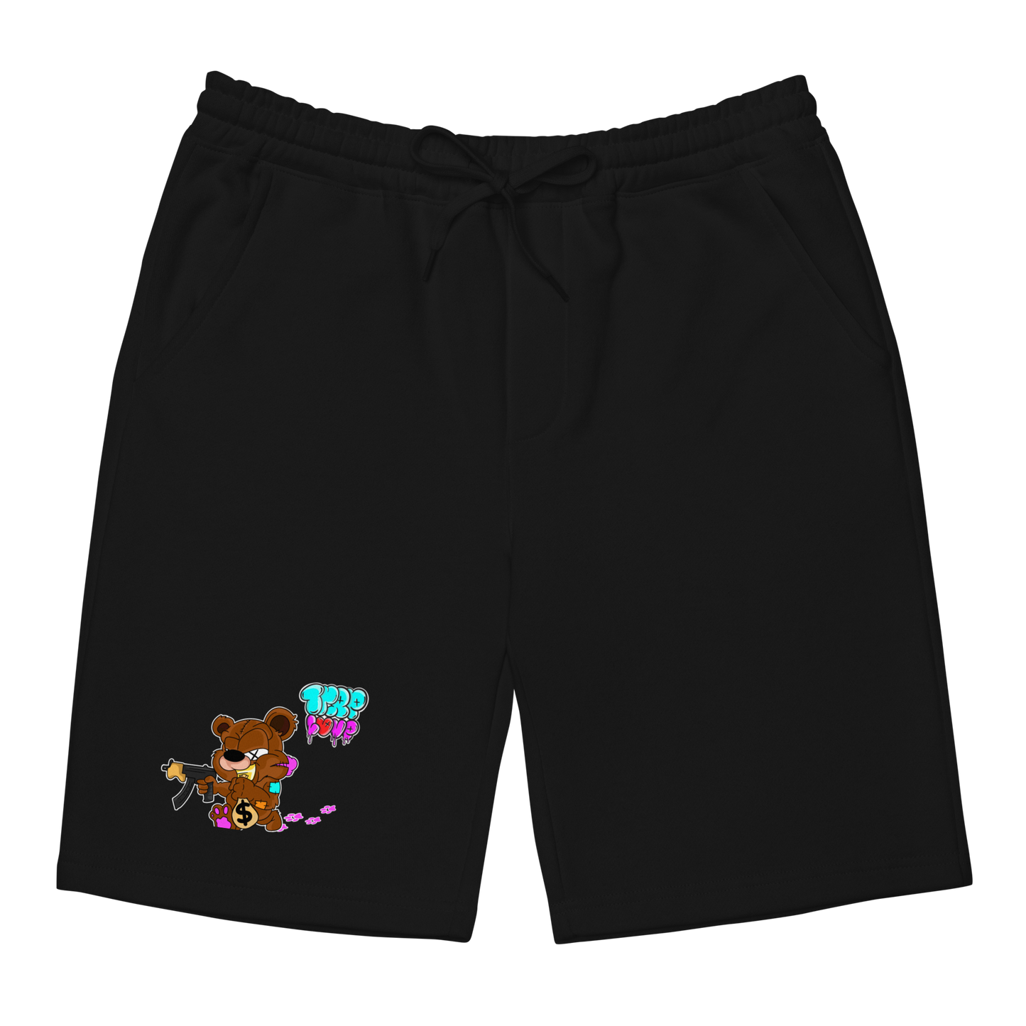 Trap Love Bear Mens & Womens Fleece Shorts