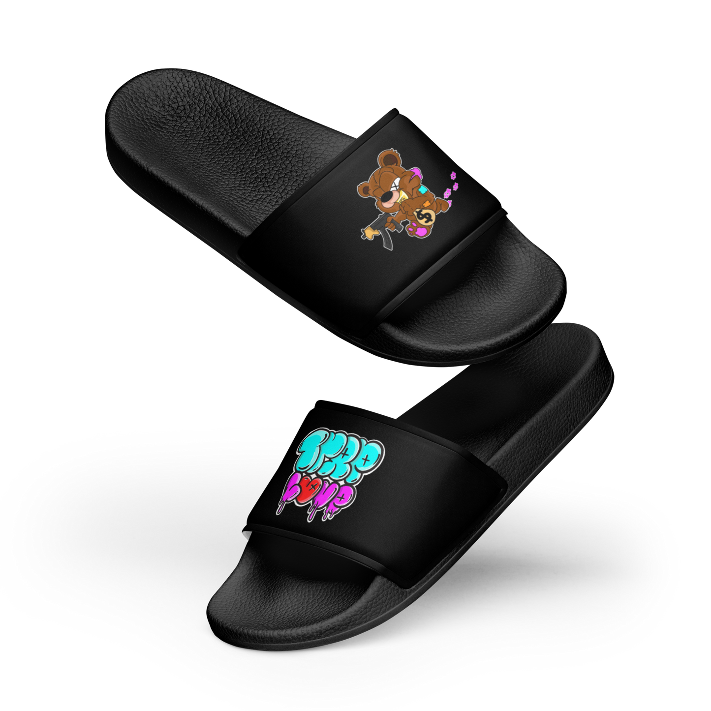 Trap Love Bear Men’s slides