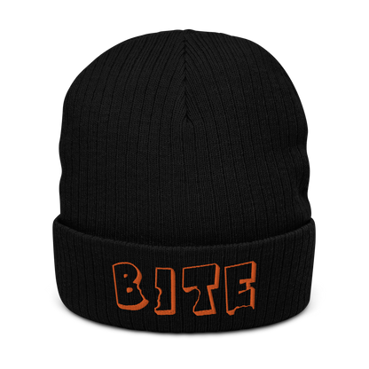 Bite Clothing Co Orange Edition “Ribbed knit beanie”