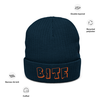 Bite Clothing Co Orange Edition “Ribbed knit beanie”