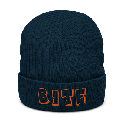 Bite Clothing Co Orange Edition “Ribbed knit beanie”