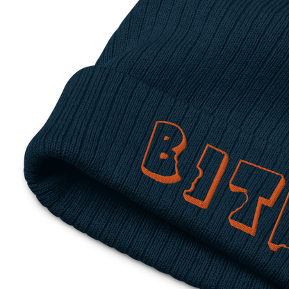 Bite Clothing Co Orange Edition “Ribbed knit beanie”