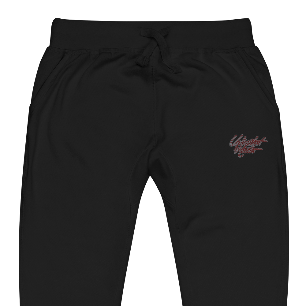 Bite & Trap Love Marroon Unlimited Hustle Unisex fleece sweatpants