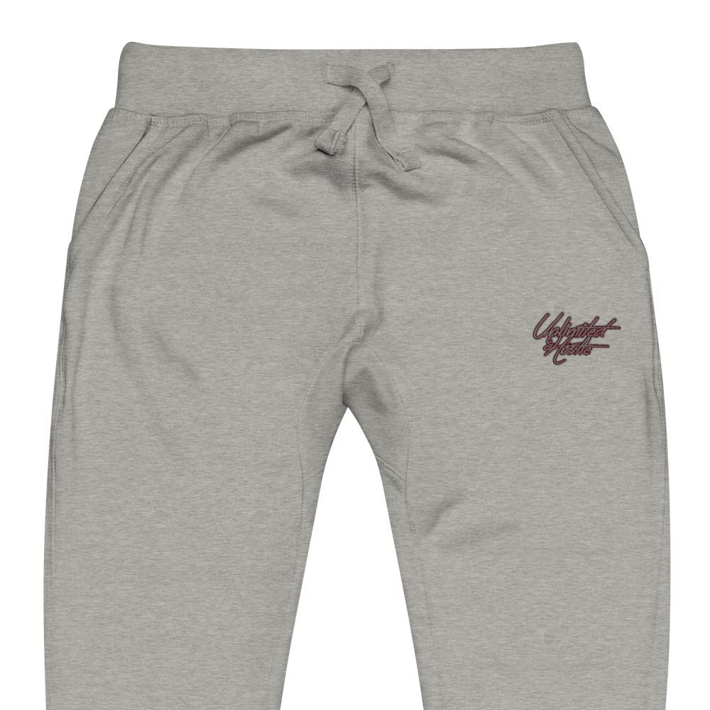 Bite & Trap Love Marroon Unlimited Hustle Unisex fleece sweatpants