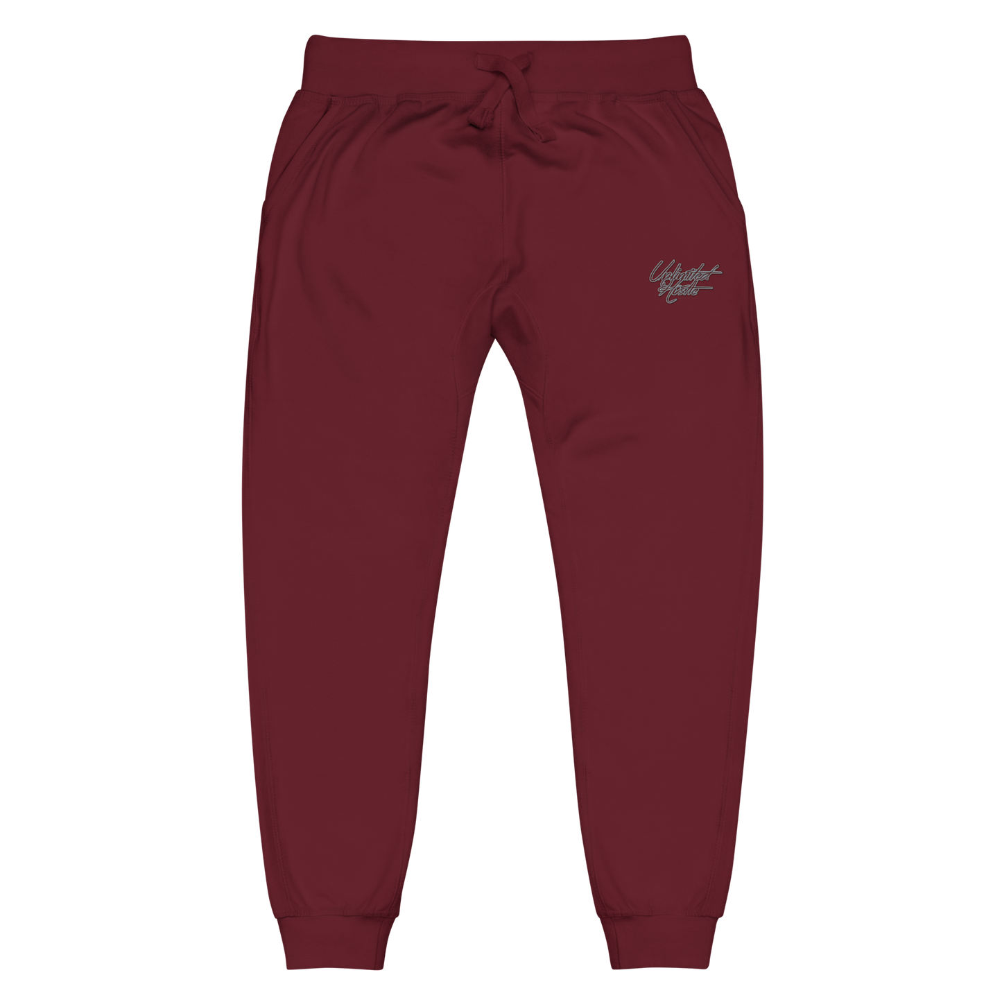 Bite & Trap Love Marroon Unlimited Hustle Unisex fleece sweatpants