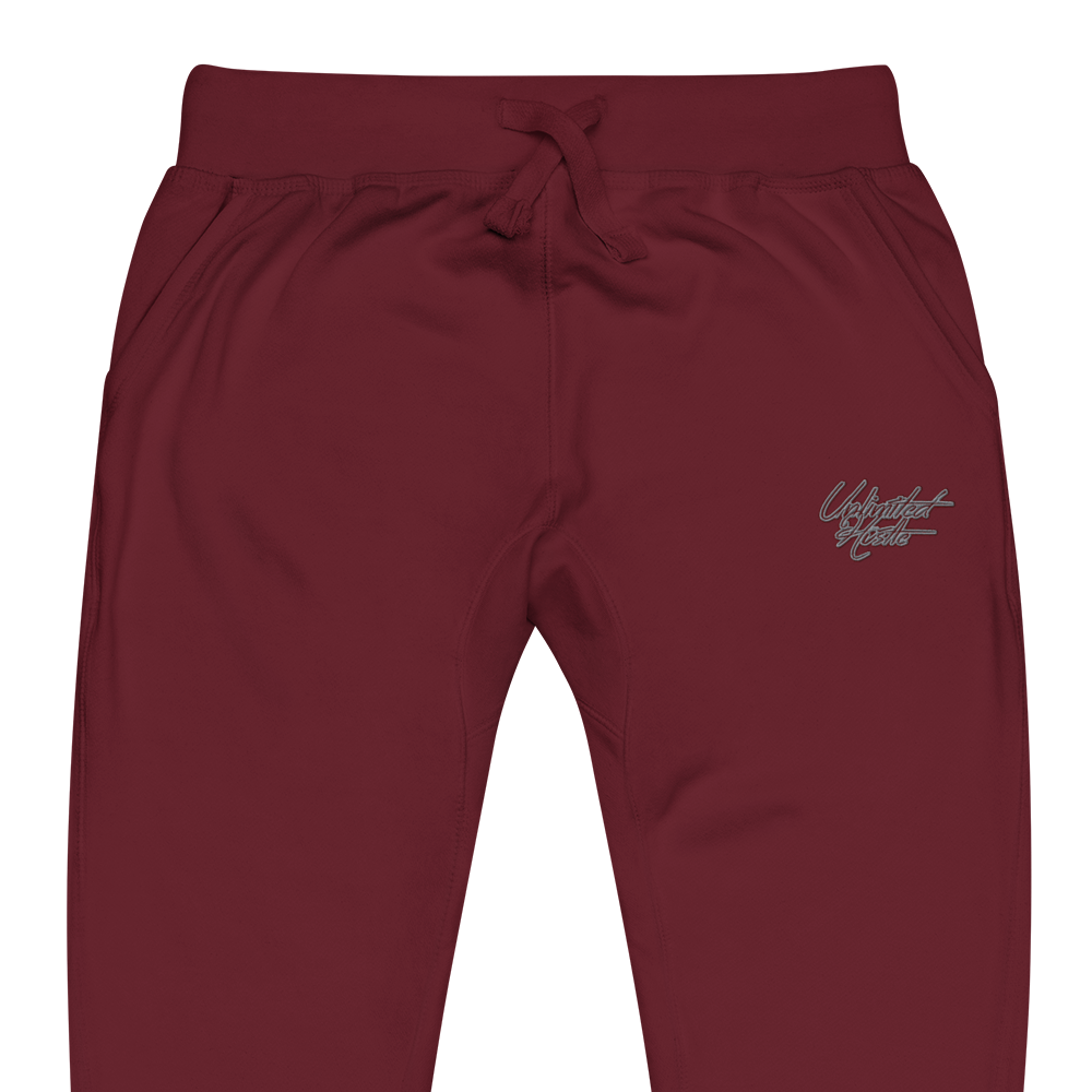 Bite & Trap Love Marroon Unlimited Hustle Unisex fleece sweatpants