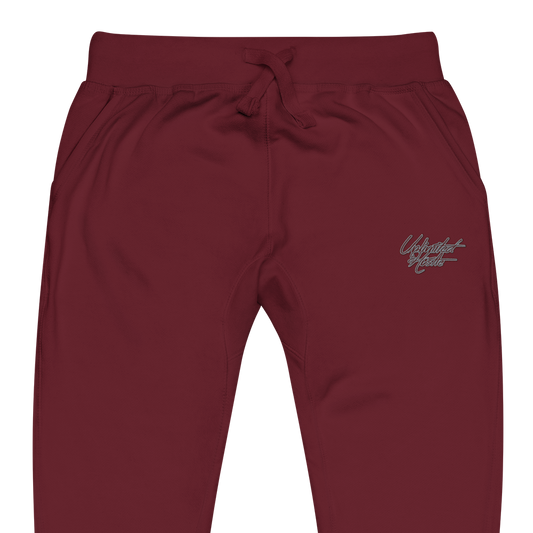 Bite & Trap Love Marroon Unlimited Hustle Unisex fleece sweatpants