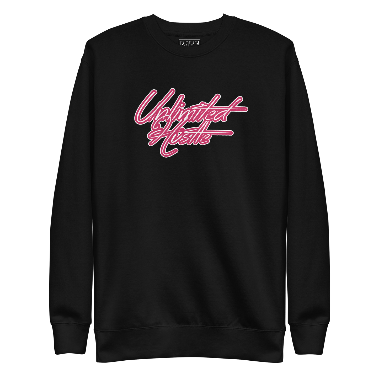 Bite & Trap Love Pink Unlimited Hustle Unisex Premium Sweatshirt