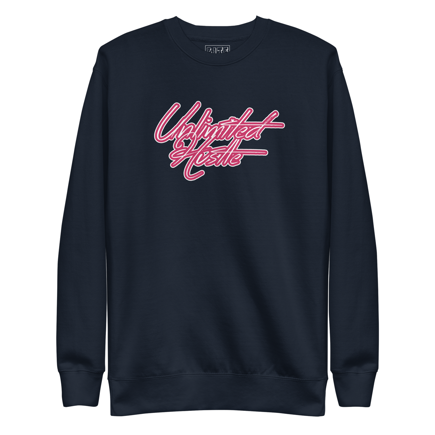 Bite & Trap Love Pink Unlimited Hustle Unisex Premium Sweatshirt