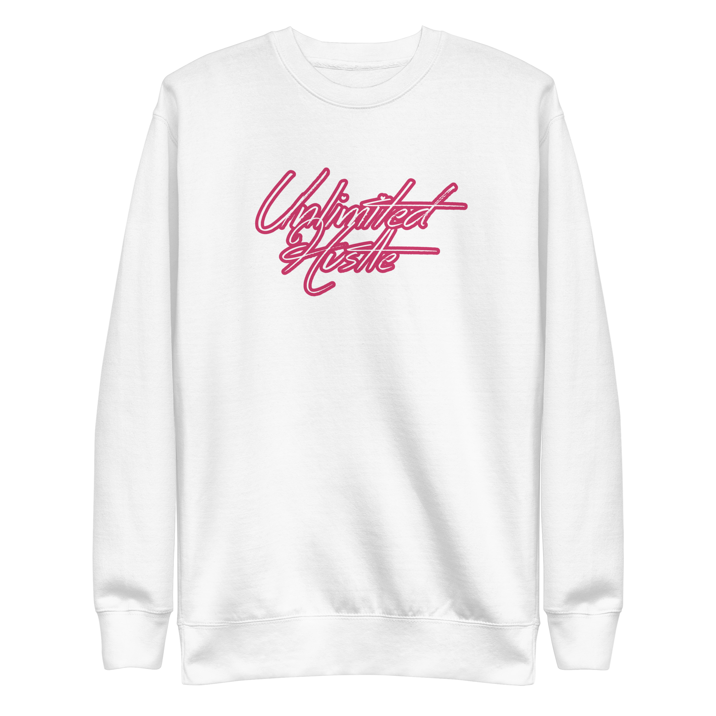 Bite & Trap Love Pink Unlimited Hustle Unisex Premium Sweatshirt